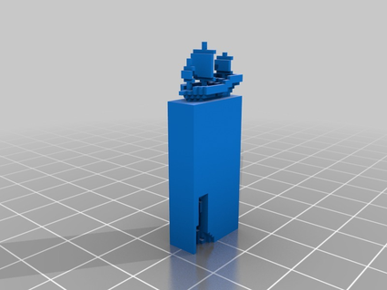 pirata navio Minecraft 3d impressão 3d print model - Mito3D