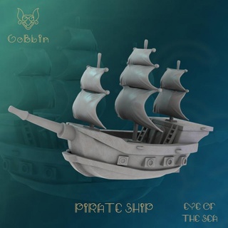 pirate ship - eye sea Game 3dminiature dnd dndcharacter dndminiature tabletop 3dprinting figurine fantasy ttrpg rpg boardgame highdetail games toys miniatures figurines aarakocra 3d print model - Mito3D