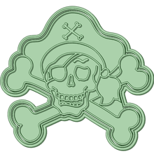 pirate crâne biscuit coupeur outil 3d print model - Mito3D