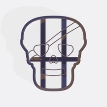pirate skull cutter 3d print model - Mito3D