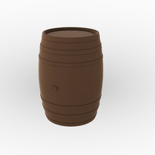 pirate wooden barrel rum 3d print model - Mito3D