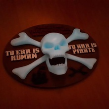 pirate art le crâne décorative signe embleme de 3d print model - Mito3D