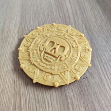 pirati dei caraibi aztec moneta art maledizione perla nero tesoro la 3d print model - Mito3D