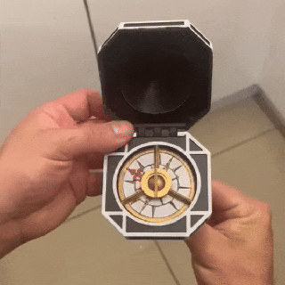 Piraten Karibik Jack Spatz magnetisch Spinnen Kompass 3d print model - Mito3D