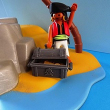 korsanlar göğüs playmobil oyun kasa parçalar oyuncak stall 3d print model - Mito3D