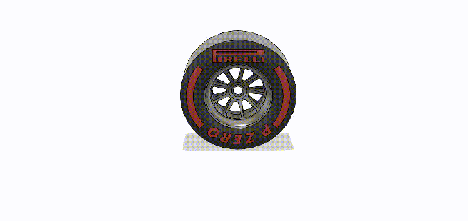 pirelli trofeo pole f1 wheel trophy cup decoration competition gift present soccer sport formula1 car careers race 3d print model - Mito3D