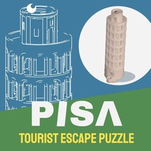 pisa tourist escape architecture puzzle toy art tower game halotbuilding 3d print model - Mito3D