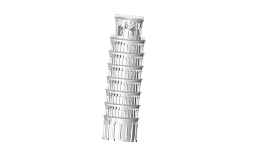 pisa Turm Wohnung Haus Villa Dorf 3d print model - Mito3D