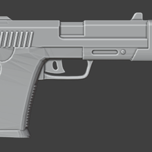 pisrev10 4 pistola 1 18 azione figura gioioso gi Joe diorama oggetti scena 3ddios 3d print model - Mito3D