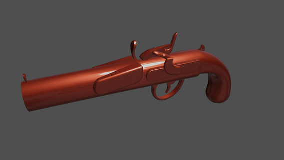 tabanca silah oyuncak askeri 3d Yazdır yazdırılabilir model gerçekçi 3d print model - Mito3D