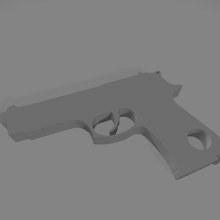 pistola beretta m9 portachiavi 3d print model - Mito3D