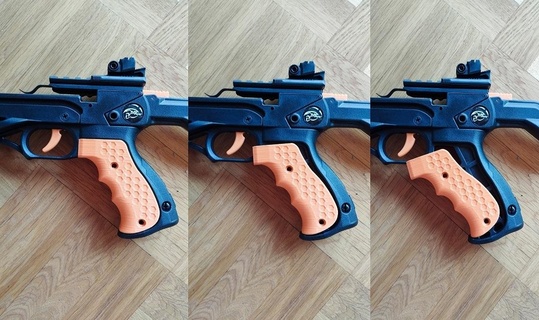 pistol crossbow grip alligator 2 mod scales terminator 3 stinger 3d print model - Mito3D