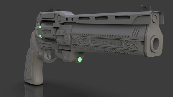 pistol destiny 2 last word 3d print model - Mito3D