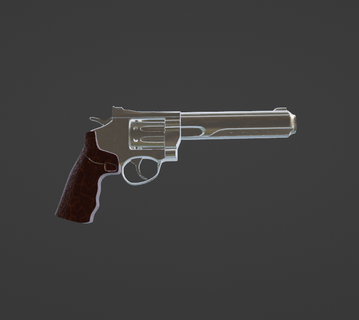 pistol gun revolver weapon weapons rifle 3d print model - Mito3D