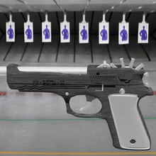 pistol rubber band gun gadget deagle shoot target projectile ammo bullets trigger fun 3d print model - Mito3D