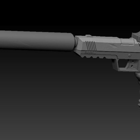pistolet fortnite gun art video games 3D print model - Mito3D