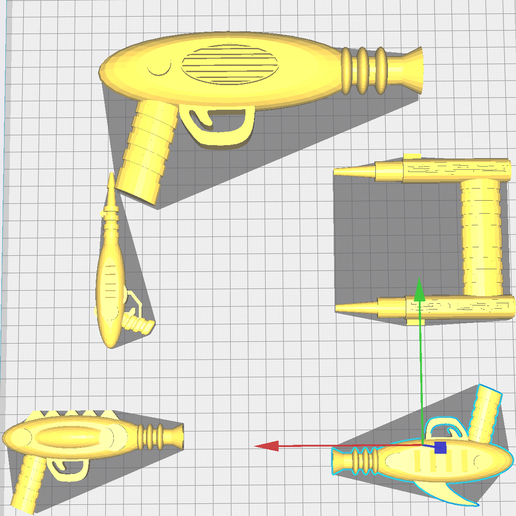 pistolets sci faits pistolet laser 3D print model - Mito3D