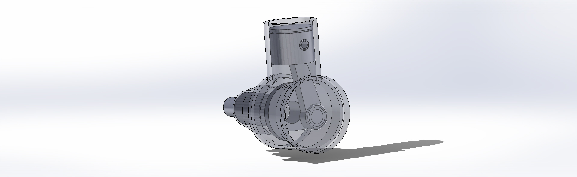pistone macchina 3D print model - Mito3D