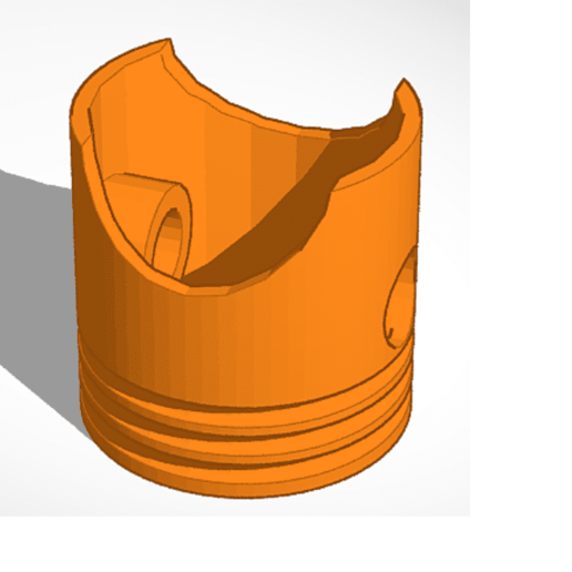 pistón 3D print model - Mito3D