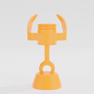 Kolben Tasse Ventilator Kunst Autos Statue 3d print model - Mito3D