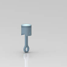 piston keychain jewelry car key cylinder 3d print model - Mito3D
