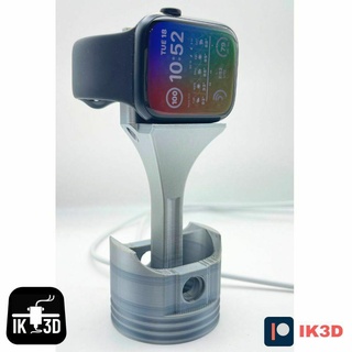 piston smartwatch charger - easy print watch dock stand apple cars supports display holder 3d print model - Mito3D