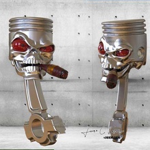pistonskull piston iron cars motorcycles skull 3d print model - Mito3D