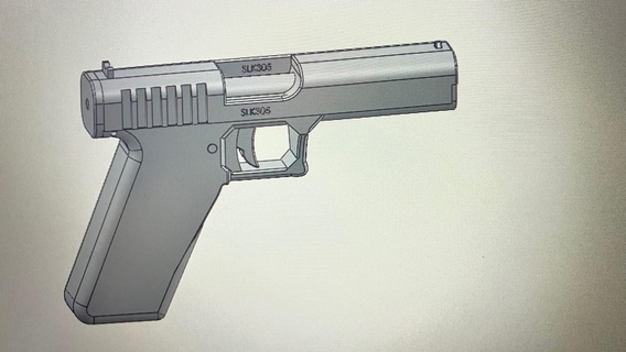 pistolet jouets 3d print model - Mito3D