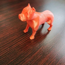 pit bull art animale pitbull cane 3d print model - Mito3D