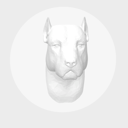 pitbull animal chien 3D print model - Mito3D