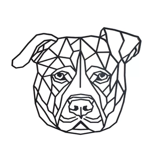 pitbull cão 3d print model - Mito3D