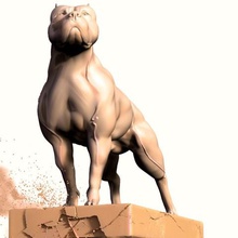 pitbull verschiedene Hund 3d print model - Mito3D
