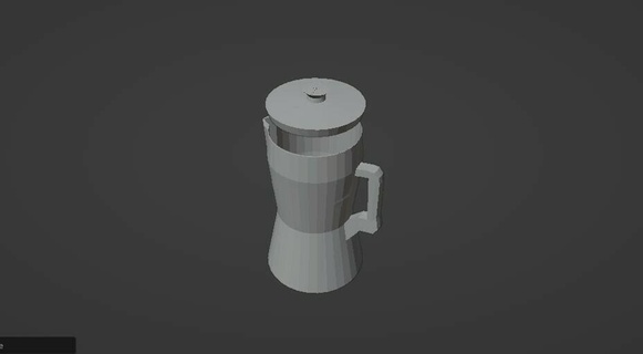 pitcher lid glass crate barrel water filter handle bottle 3d print model - Mito3D