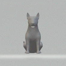 pittbull + hollow dog pitt bull list animal 3d print model - Mito3D
