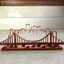 Pittsburgh horizonte puente ciudad Arte 3d print model - Mito3D