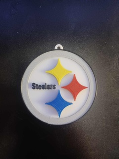 pittsburgh steelers multicolor keychain nfl logo keyring football team 3d print model - Mito3D