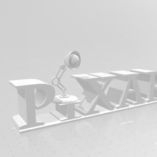 pixar-logo-Lampe Kunst pixar Lampe pixar-Lampe 3d print model - Mito3D