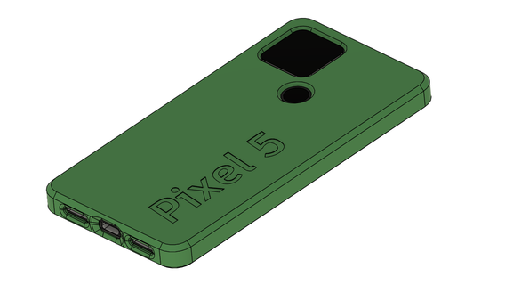 pixel 5 Astuccio guaina Google cabina telefonica pixel5 mobile Telefono 3d print model - Mito3D