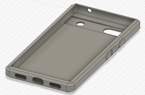 pixel 6a geometric tpu case 3d print model - Mito3D