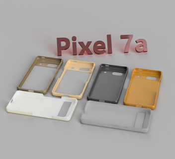 pixel 7a multidiseño caso funda conjunto pla tpu 6 pcs abs cubierta carcasa teléfono bricolaje diy 3d print model - Mito3D