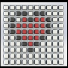 pixel art board tokens game minecraft 3d print model - Mito3D