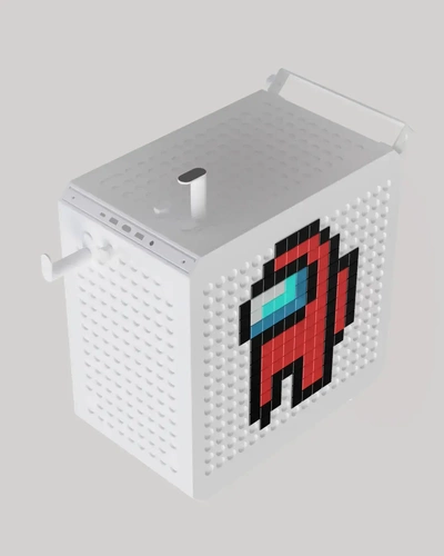 pixel decorazione qube 500 astuccio guaina utensili scatto qube500 3d print model - Mito3D