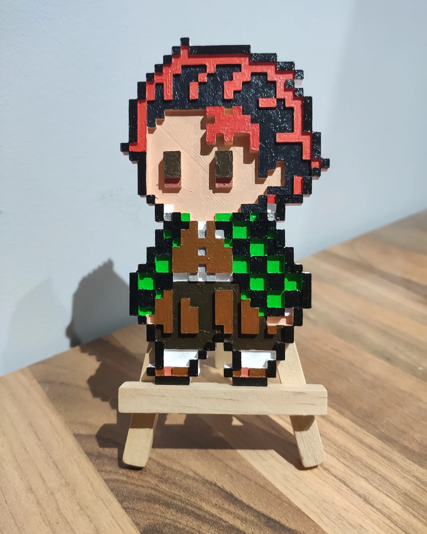 pixel kamado tanjiro anime manga Kimetsu yaiba 3D print model - Mito3D