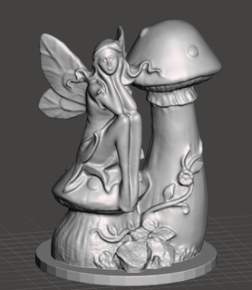 pixie mushroom pixie mushroom  3d print model - Mito3D