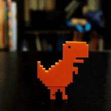pixirex Rex Dinozor pixart piksel Google 3d print model - Mito3D
