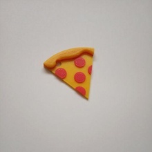 Pizza porte clés mode jouet aliments gadget cuisine art 3d print model - Mito3D