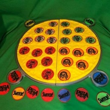 Pizza festa tavola gioco tavolo giochi bambini giocattolo colore corrispondenza memoria forma Giochi 3d print model - Mito3D