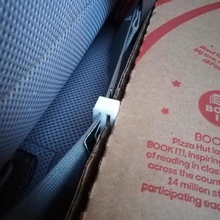 pizza seat belt clip home household seatbelt car anti-slip 3d print model - Mito3D