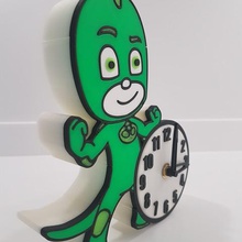 pj mask gekko clock home colors 3d print model - Mito3D