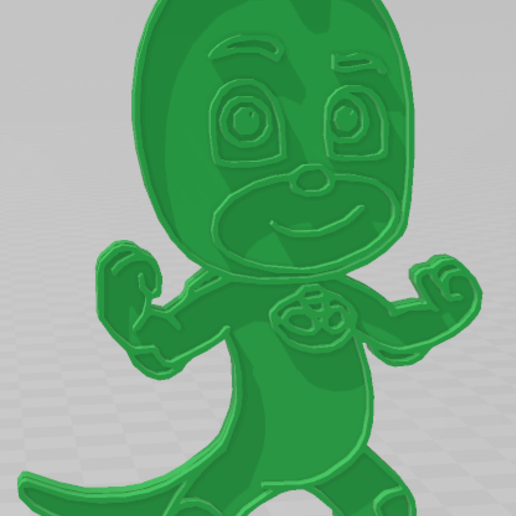 pj masques gekko Jeu clé bague 3D print model - Mito3D